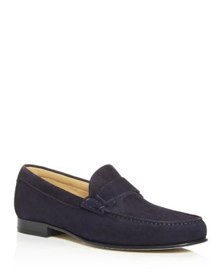 canali suede loafers