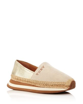 Tory Burch Women's Daisy Mixed Media Espadrille Sneakers | Bloomingdale's