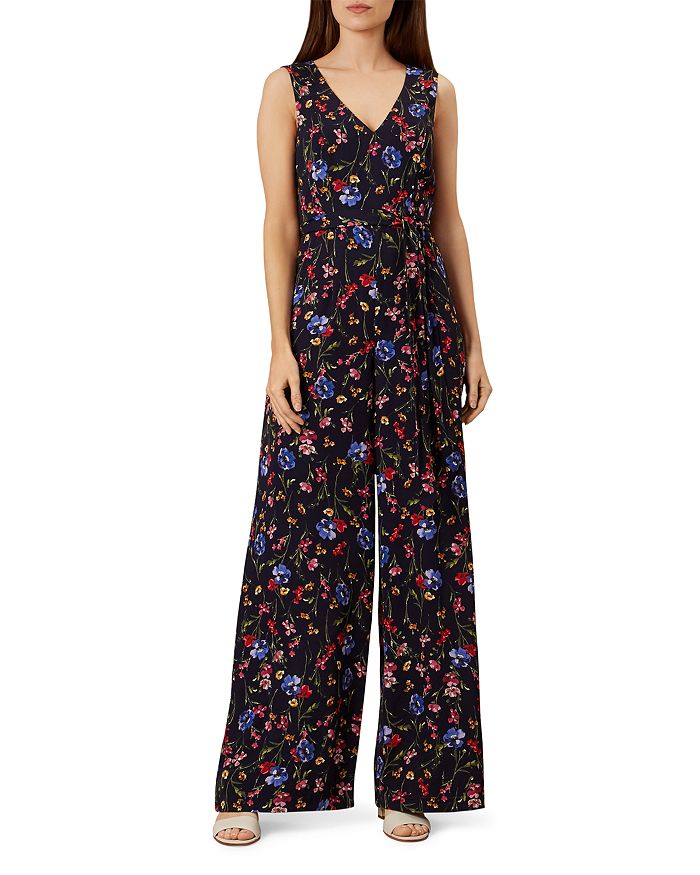 HOBBS LONDON Laura Floral Wide Leg Jumpsuit Bloomingdale s