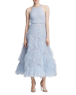 MARCHESA NOTTE SLEEVELESS TULLE GOWN,N28G0805