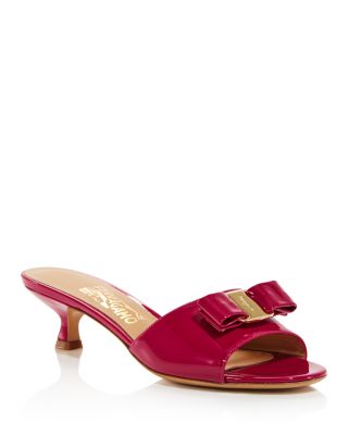 cerise pink kitten heel shoes