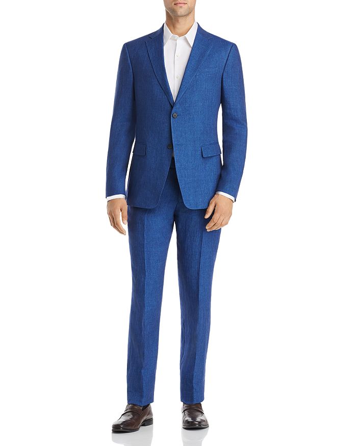 Z Zegna Linen Solid Slim Fit Suit - 100% Exclusive In Navy