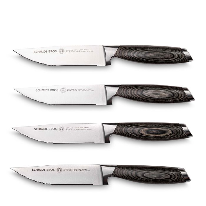 Schmidt Brothers Cutlery Bonded Ash 4-Pc. Jumbo Steak Knife Set