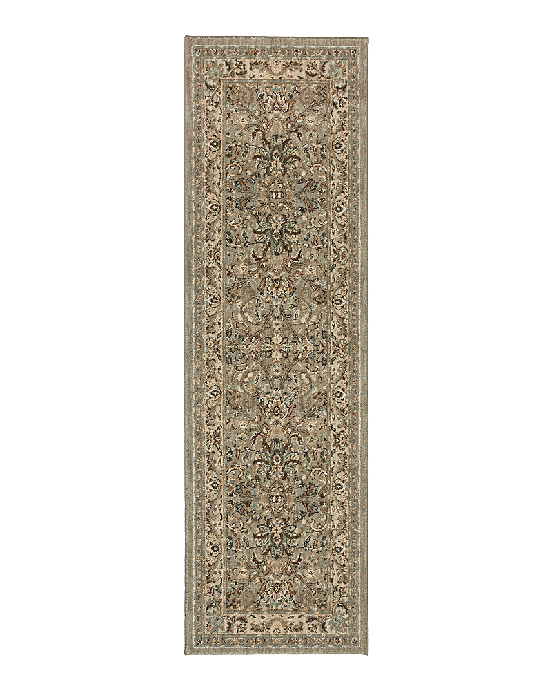 Karastan Euphoria Newbridge Runner Rug, 2'4 X 7'10 In Willow Gray
