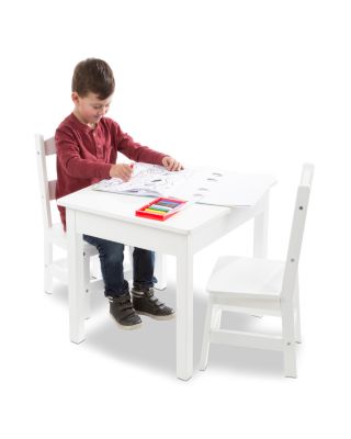 3-Piece Wood Table & Chairs Set - Ages 3+