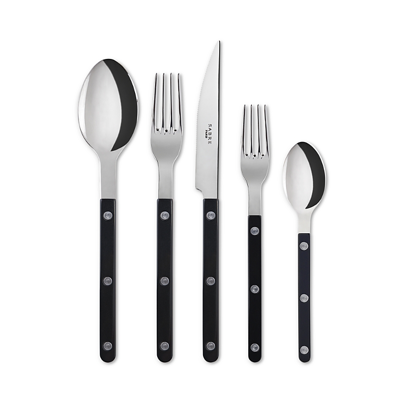 Sabre Paris Bistrot 5 Piece Flatware Set In Black