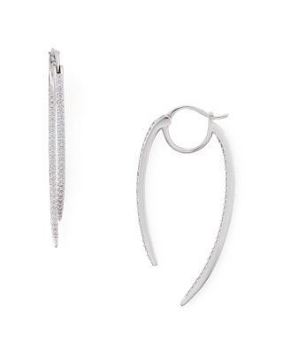 Nadri - Curved Spike Hoop Earrings