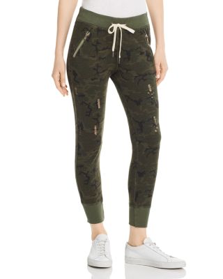 camo distressed joggers