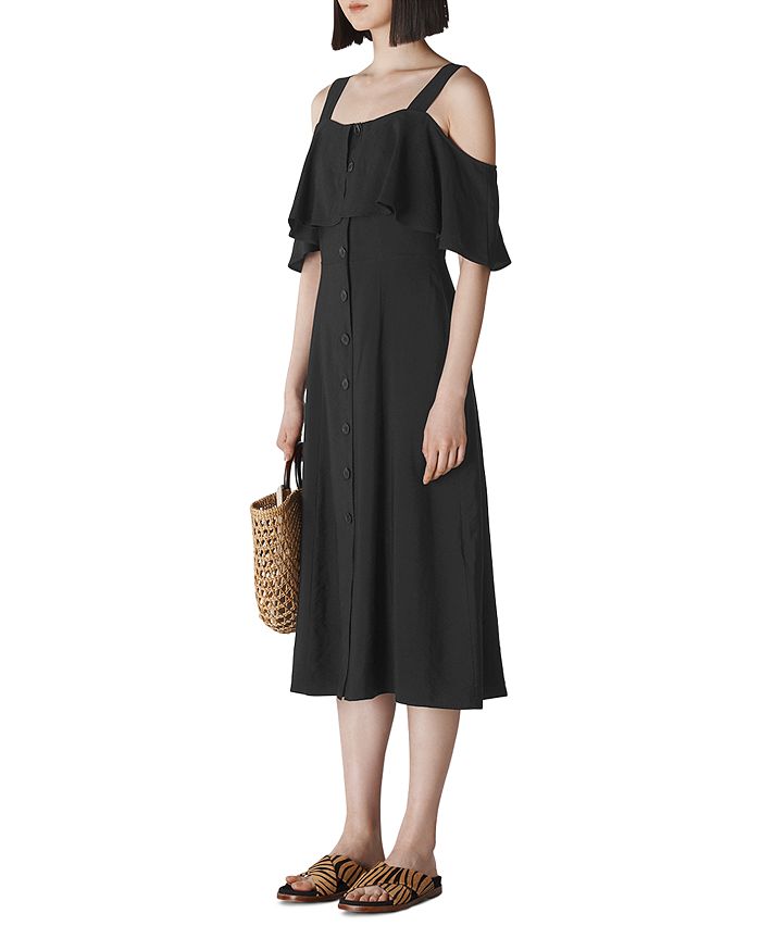 WHISTLES COLD-SHOULDER MIDI DRESS 29527