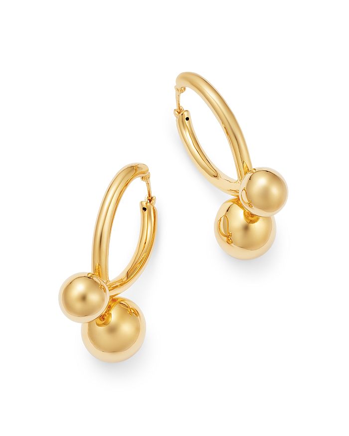 Bloomingdale's Wishbone Hoop Earrings In 14k Yellow Gold - 100% Exclusive