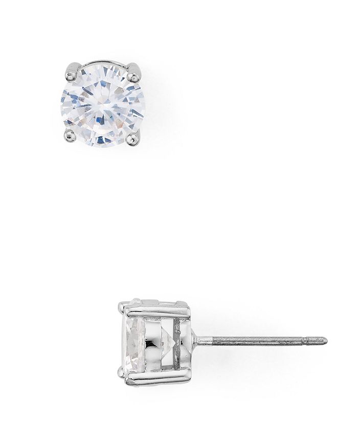 Shop Aqua Small Stud Earrings - 100% Exclusive In Silver