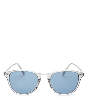 Oliver Peoples Forman Round Sunglasses, 51mm In Gray/blue Polarized