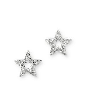 Bloomingdale's - Diamond Star Stud Earrings in 14K White Gold, 0.10 ct. t.w. - 100% Exclusive