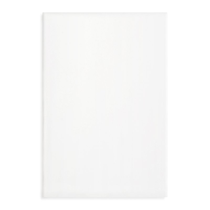 Gingerlily Silk Solid Fitted Sheet, King In White
