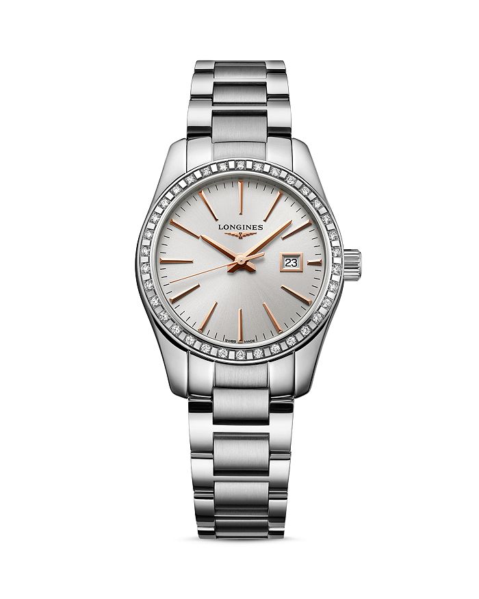 Longines Conquest Classic Watch, 29.5mm In Silver