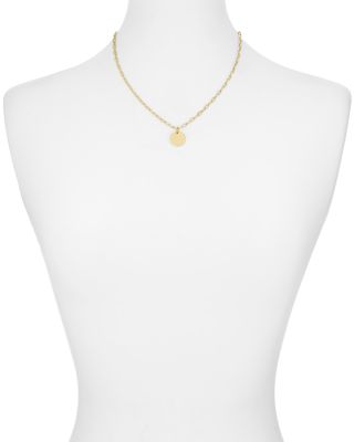 Circle Pendant Necklace, 18" - Exclusive