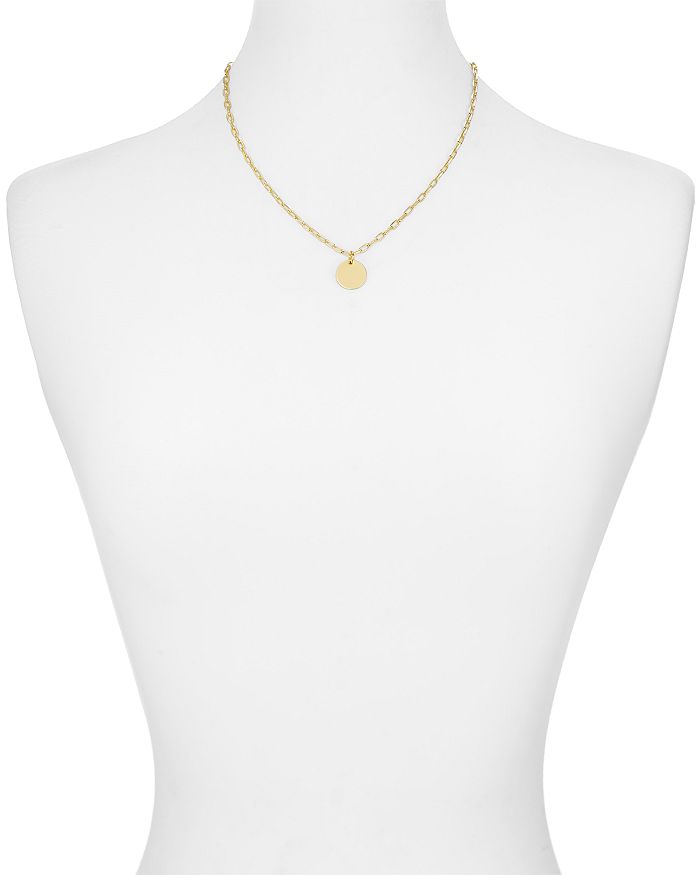 Shop Aqua Circle Pendant Necklace, 18 - 100% Exclusive In Gold