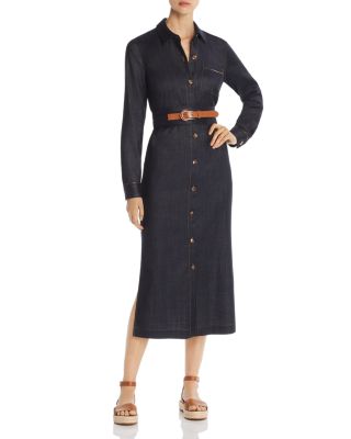 Lafayette 148 New York - Madra Denim Midi Shirt Dress