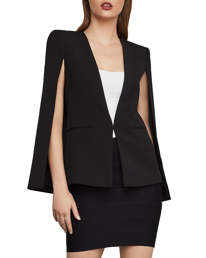 BCBGMAXAZRIA UPAS CAPE BLAZER,RND4G818