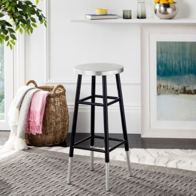 Kenzie 30" Silver Dipped Barstool