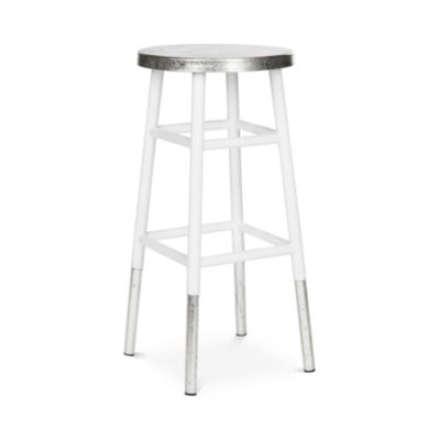 Kenzie 30" Silver Dipped Barstool