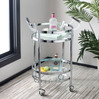 Sienna 2-Tier Round Bar Cart