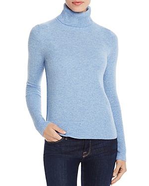 Aqua Cashmere Cashmere Turtleneck Sweater - 100% Exclusive In Heather Blue
