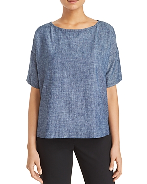 EILEEN FISHER SHORT-SLEEVE TOP,F9HCC-T3574M
