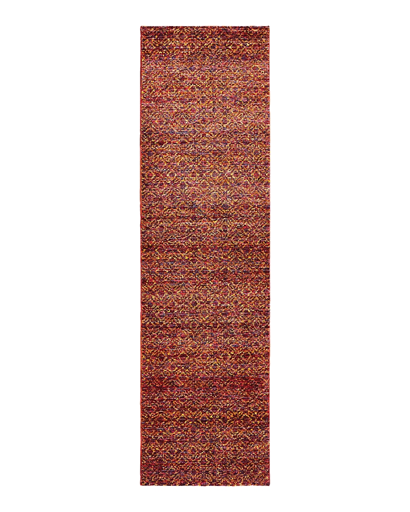 Oriental Weavers Atlas 8048 Runner Rug, 2'3 X 8' In Red/rust