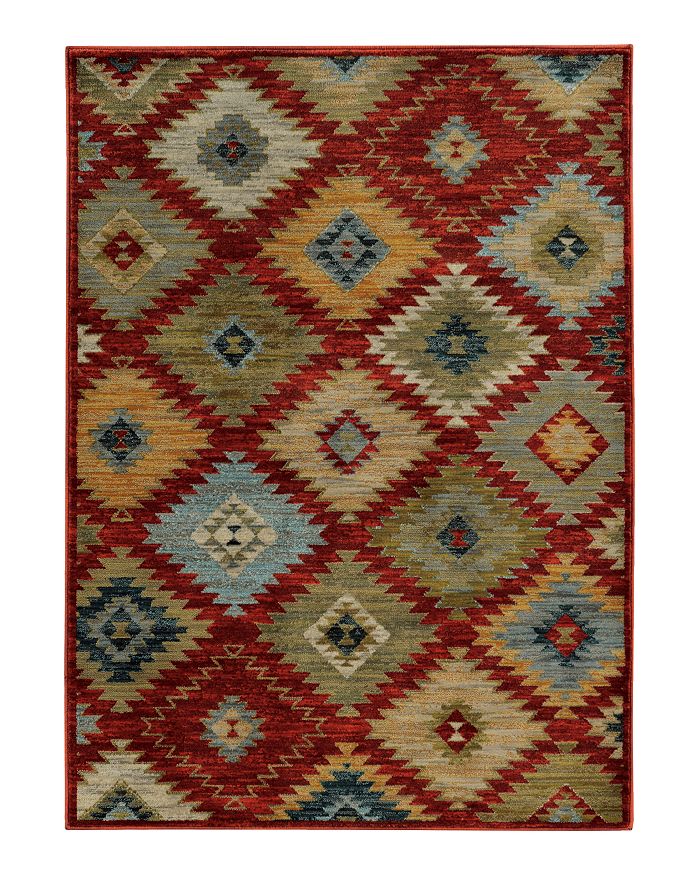 Oriental Weavers Sedona 5936d Area Rug, 5'3 X 7'6 In Red/multi
