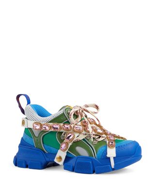 Gucci flashtrek sneakers with removable crystals on sale