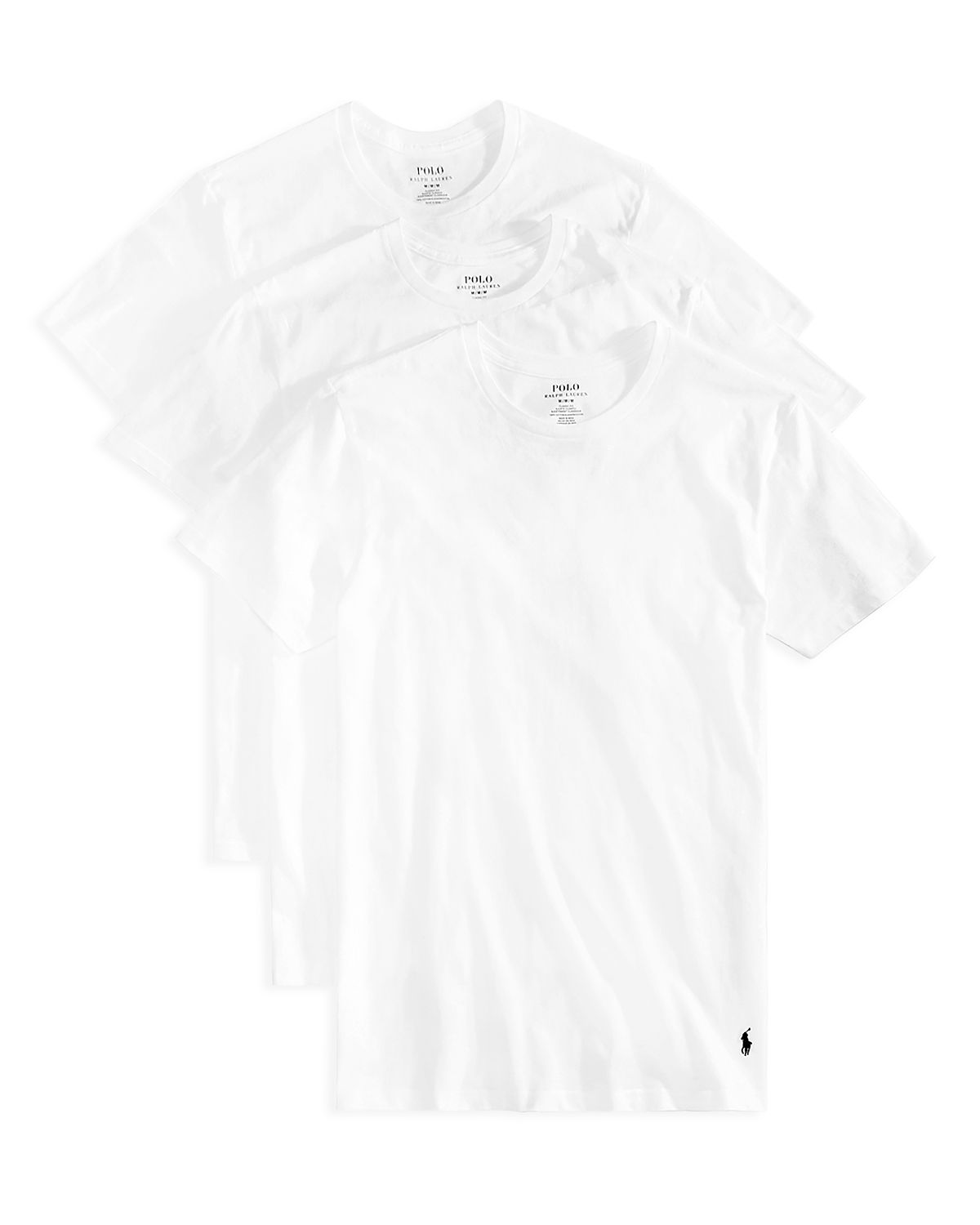 Polo Ralph Lauren Slim Fit Crewneck Undershirt, Pack of 3