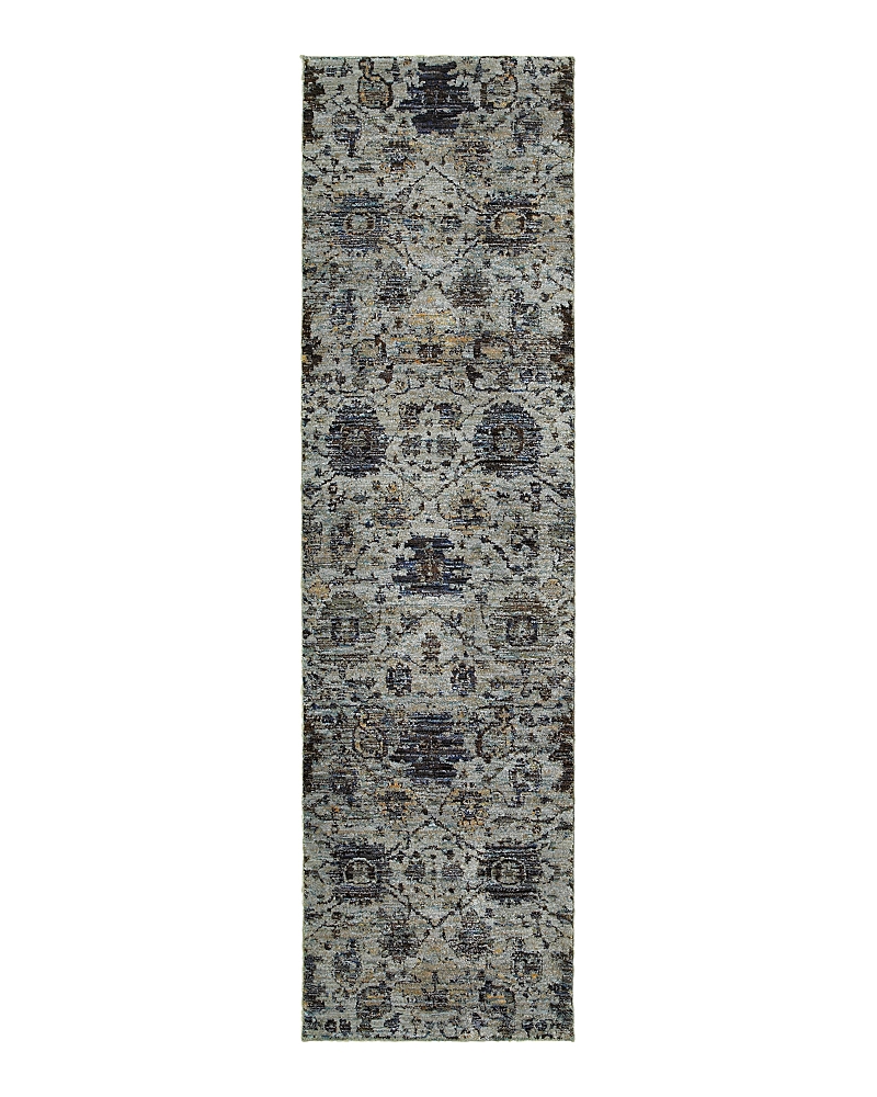 Oriental Weavers Andorra 7120a Runner Rug, 2'6 X 12' In Blue/navy