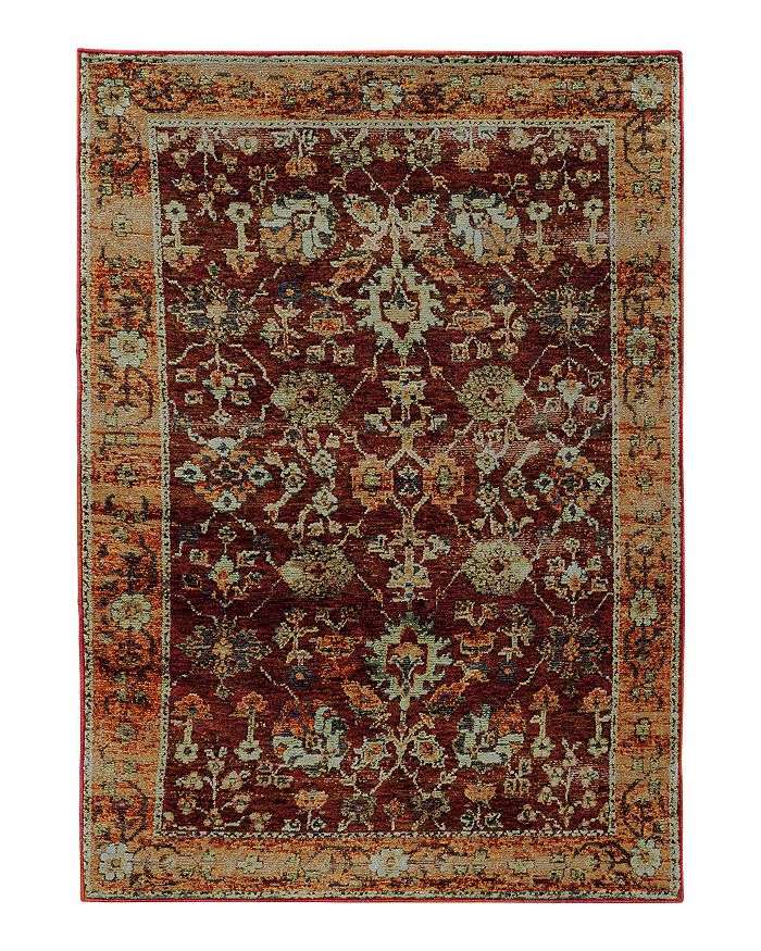 Oriental Weavers Andorra 7154a Area Rug, 1'10 X 3'2 In Red/gold