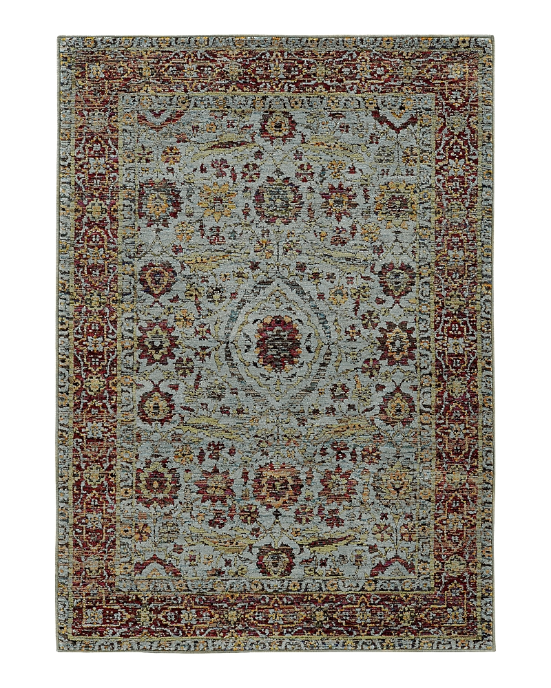 Oriental Weavers Andorra 7155a Area Rug, 5'3 X 7'3 In Blue/red