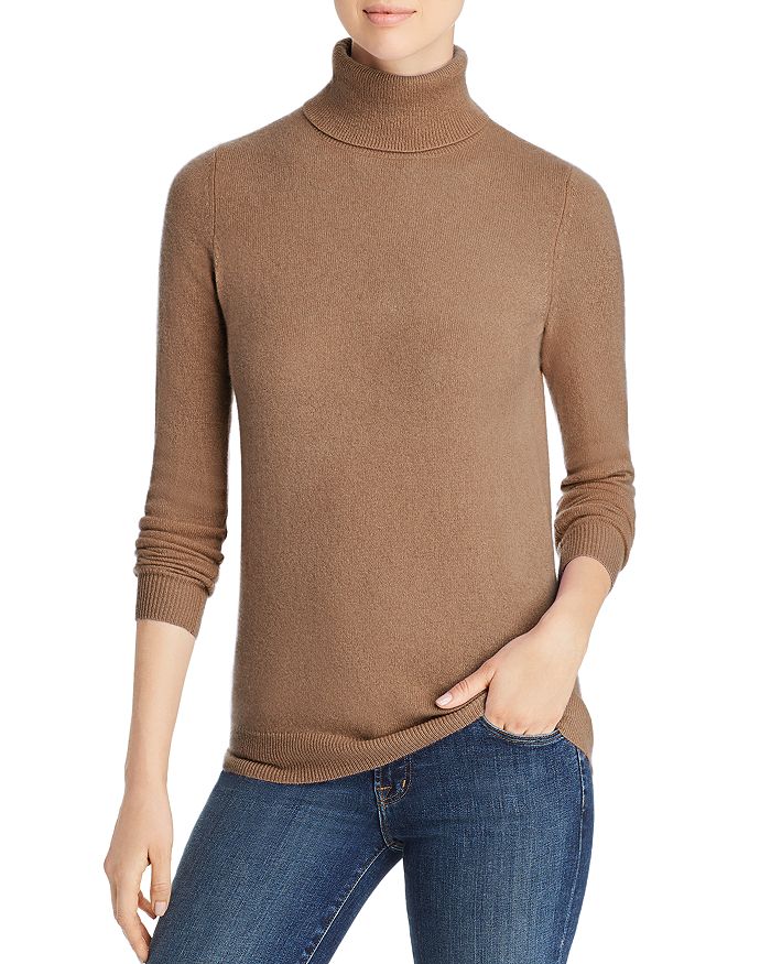 C By Bloomingdale's Cashmere Turtleneck Sweater - 100% Exclusive In Camel