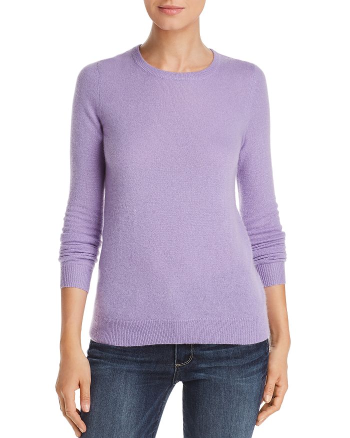 C By Bloomingdale's Crewneck Cashmere Sweater - 100% Exclusive In Light Lavender