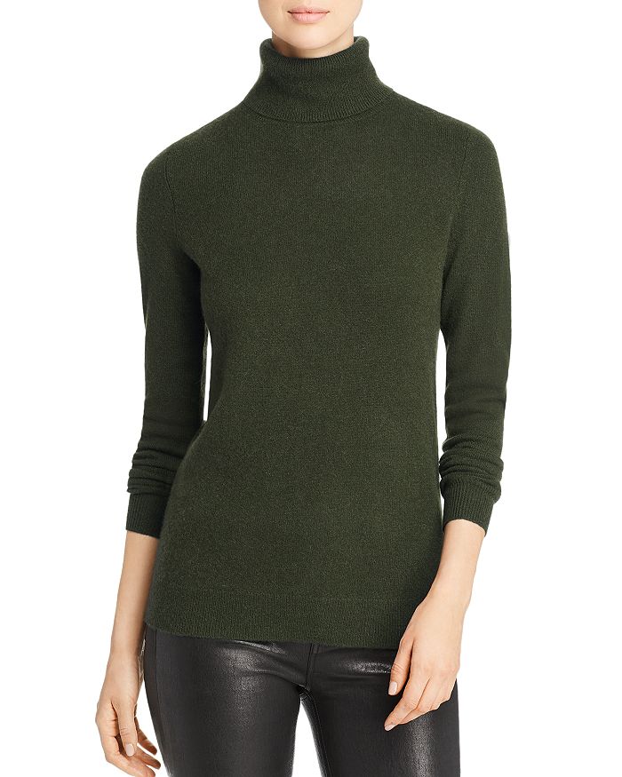 C By Bloomingdale's Cashmere Turtleneck Sweater - 100% Exclusive In Dark Olive