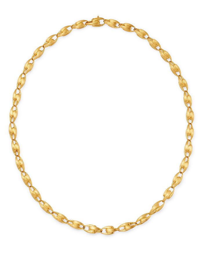 MARCO BICEGO 18K YELLOW GOLD LUCIA SMALL CHAIN LINK NECKLACE, 17.75,CB2361-Y