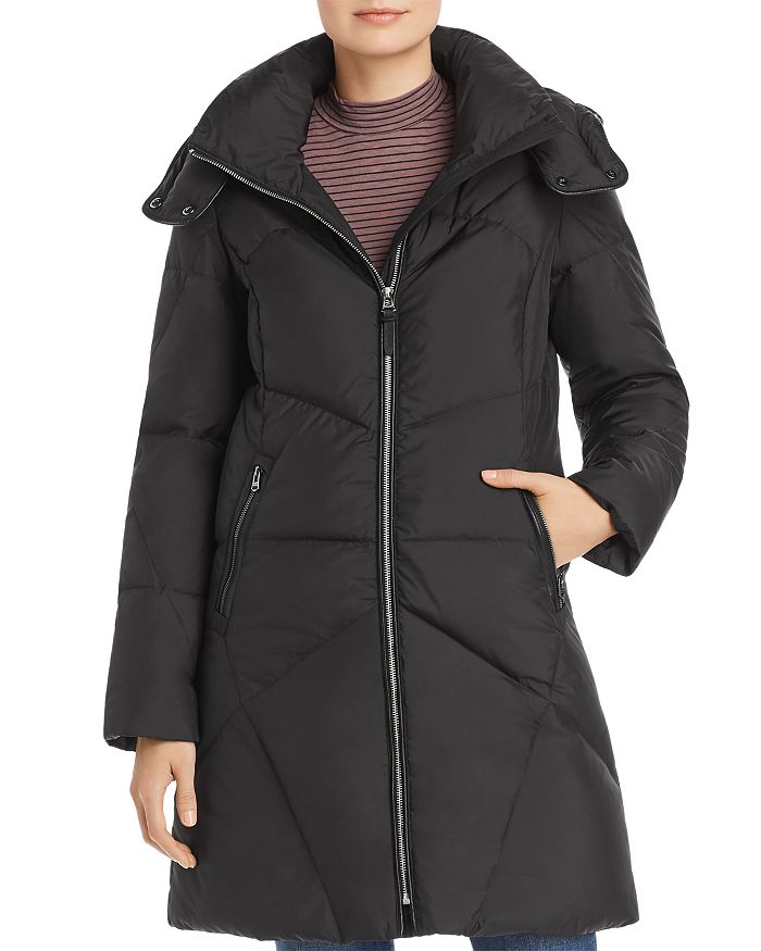 Cole Haan Hooded Mid-Length Puffer Coat | Bloomingdale's