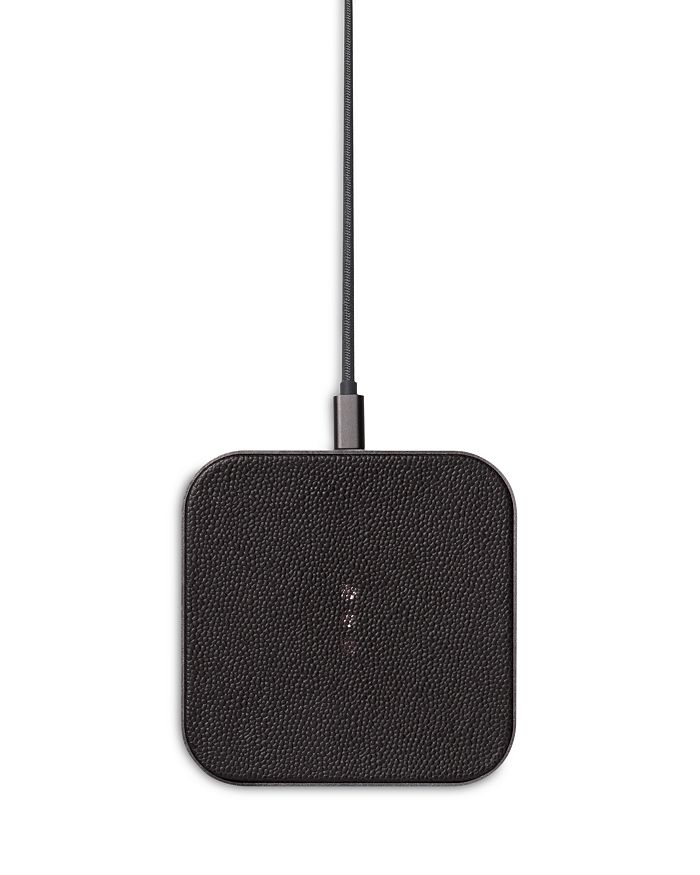 Courant Catch:1 Leather Wireless Charging Pad In Gray