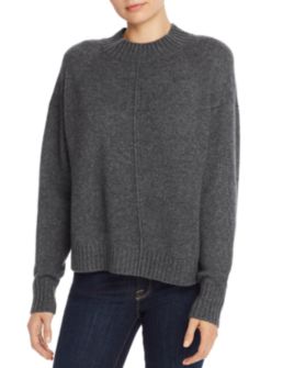 AQUA - Seamed Boxy Cashmere Sweater - 100% Exclusive
