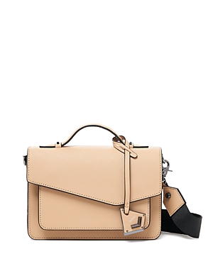 Botkier Cobble Hill Leather Crossbody In Taupe/gunmetal