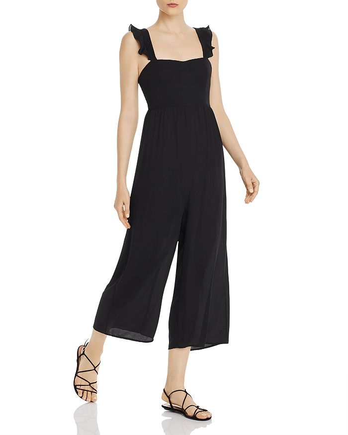 Annie Wear Button Detail Wide Leg Jumpsuit with Pockets main image 0
