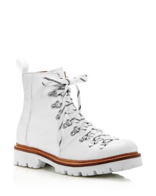 white hiker boots