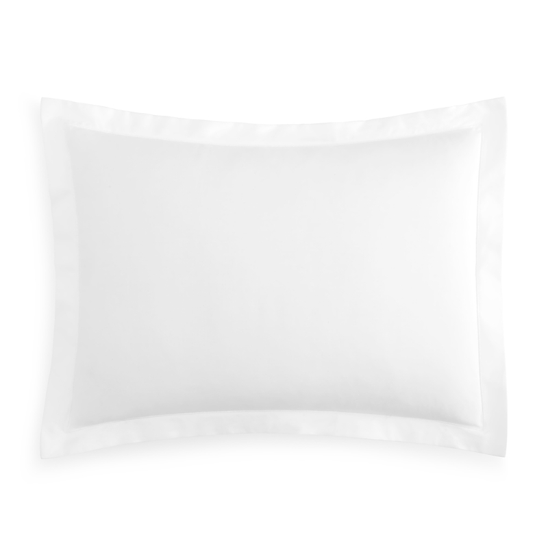 Matouk Luca Satin Stitch Boudoir Sham In White