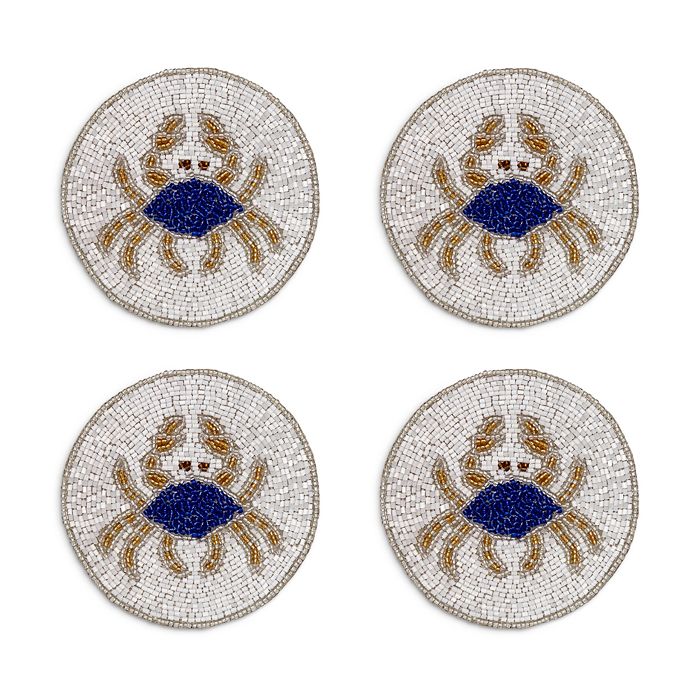 Shop Joanna Buchanan Crab Coasters, Set Of 4 In White