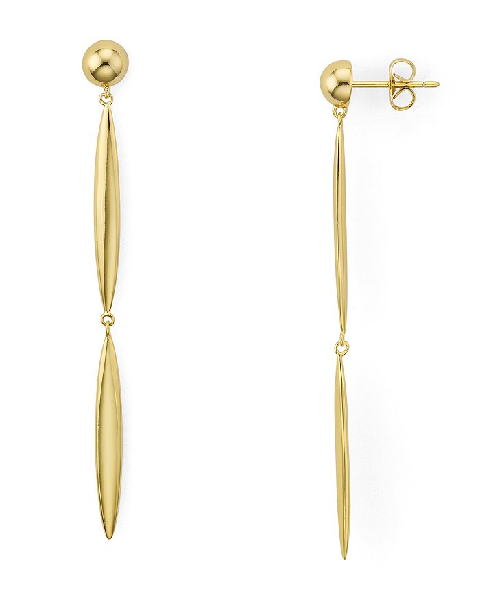 Aqua Marqui Linear Drop Earrings - 100% Exclusive In Gold
