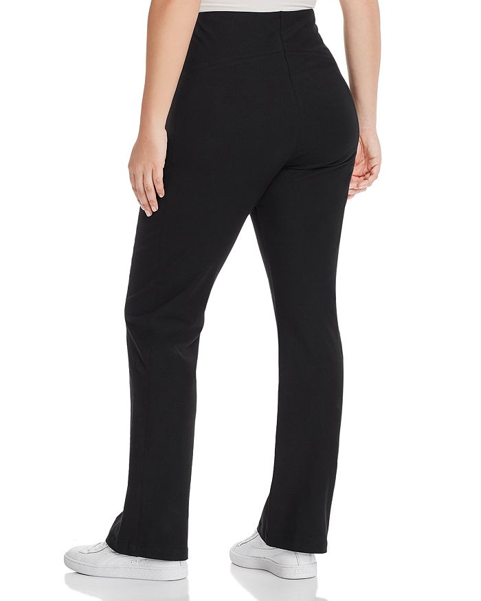 Shop Lyssé Plus Tara Cotton Stretch Bootcut Pants In Black