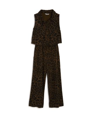 kids leopard print jumpsuit